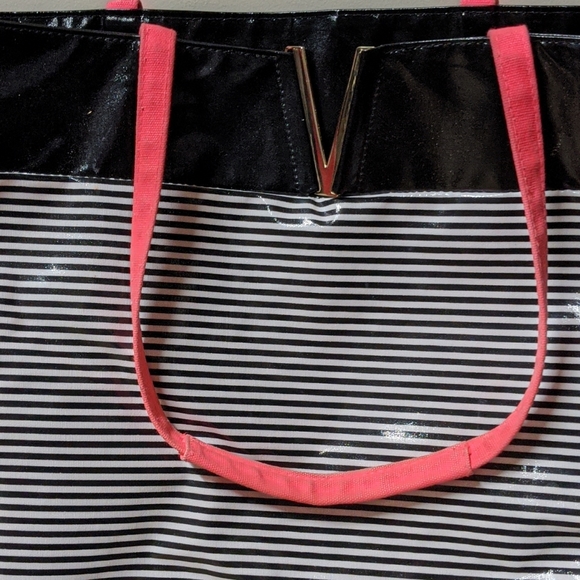 Striped Beach Tote by Victoria's Secret Black - Picture 10 of 11